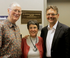 Lowell Smithson, Dr. Phyllis Westover, and Dean Hlebowitsch,